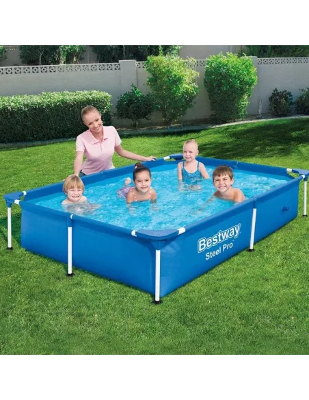 Piscina infantil BESTWAY STEEL PRO 56401 Splash Jr. 221x150x43