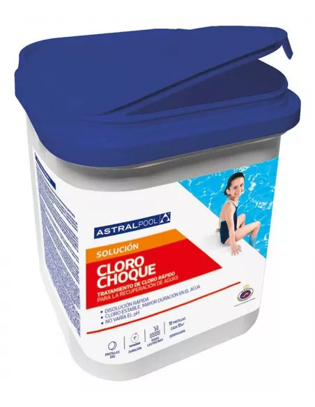 Cloro Rápido de Choque en Tabletas. ASTRALPOOL