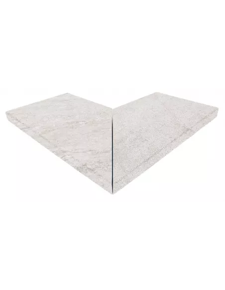Cartabón Exterior Recto EVO para Piscina Serie White Stone. Gresmanc