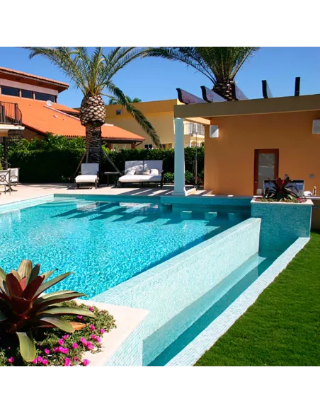 Gresite 510 Azul Niza Niebla ANTIDESLIZANTE Malla VIDREPUR