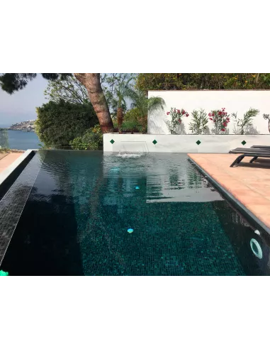 Gresite 509 Negro Niebla ANTIDESLIZANTE Malla VIDREPUR