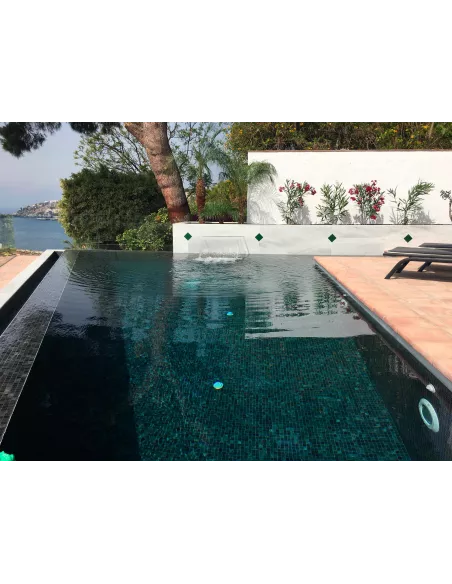 Gresite 509 Negro Niebla ANTIDESLIZANTE Malla VIDREPUR