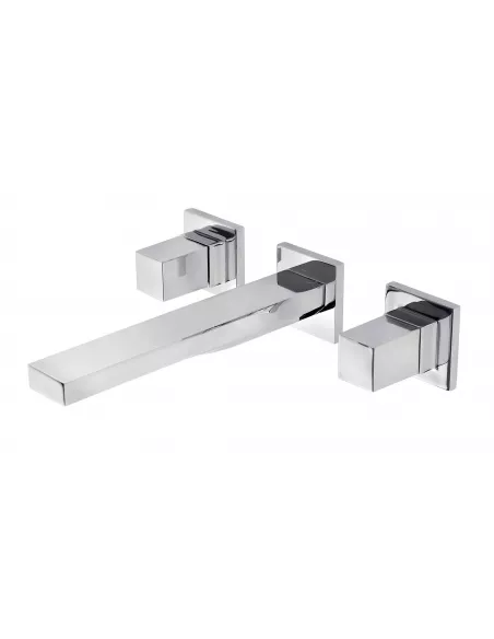 Grifo Bimando Empotrado para Lavabo Cuadro-TRES 00815301