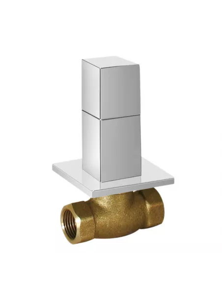 Llave de Paso Empotrada 1/2" 00715501 Cuadro-TRES