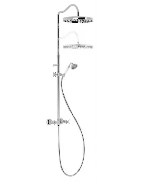 Conjunto Grifo Bimando Mural 2 vías para Ducha 24219101 Clasic TRES