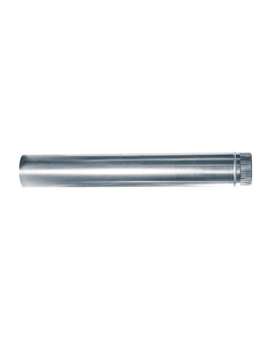 Tubo acero galvanizado chimenea 100 mm diámetro.