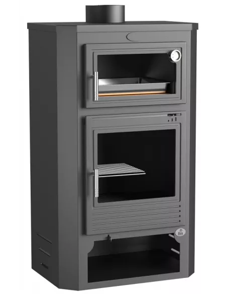 Estufa de Leña con Horno y Leñero M-104 de FM
