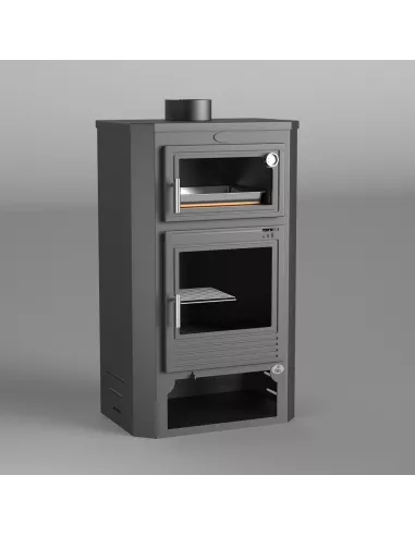Estufa de Leña con Horno y Leñero M-104 de FM