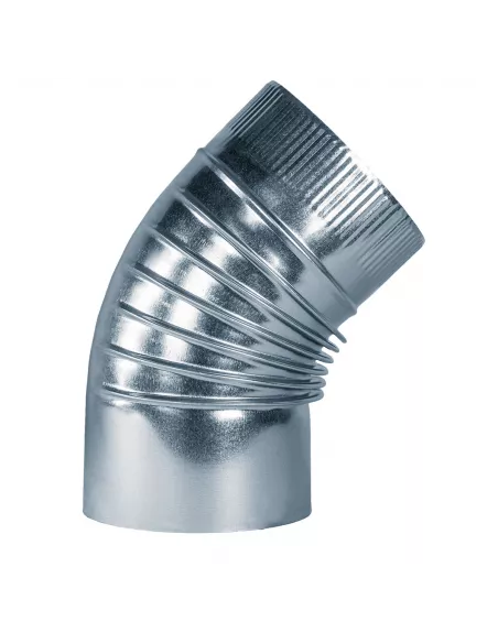 Codo para Chimenea 45º Galvanizado 300 mm