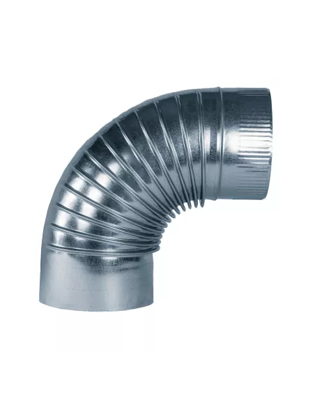 Codo para Chimenea 90º Galvanizado 100 mm