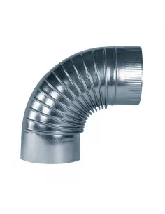 Codo para Chimenea 90º Galvanizado 125 mm