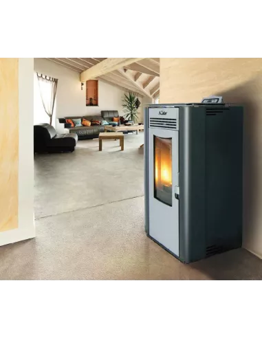 Estufa de Pellets de 9kw.  Miriam 10 de KALOR.