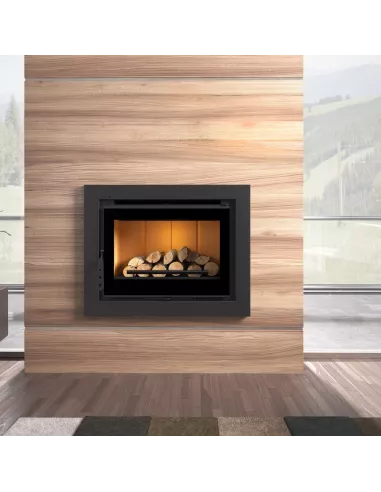 Chimenea de Leña Insertable y Canalizable con Puerta I-170 de FM