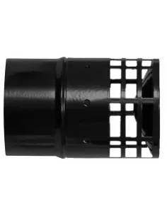 Sombrerete Horizontal Acero Vitrificado para Tubos de Pellet 80 mm