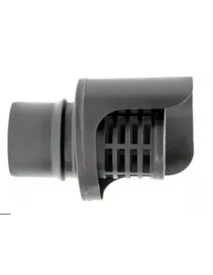 Sombrerete Horizontal Antilluvia Acero Vitrificado para Pellet 80 mm