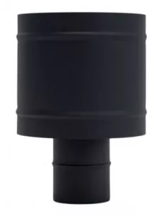 Sombrerete Antirrevocante Acero Vitrificado para Tubos de Pellet 80 mm