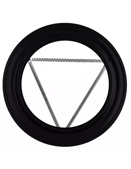 Plafón Embellecedor Acero Vitrificado para Tubos de Pellet 80mm