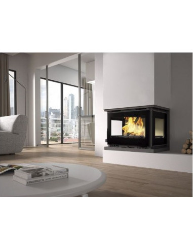 Chimenea de Leña Insertable y Canalizable a Tres Caras IT-173K de Fm