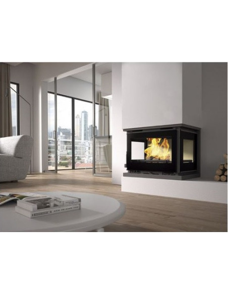 Chimenea de Leña Insertable y Canalizable a Tres Caras IT-173K de Fm