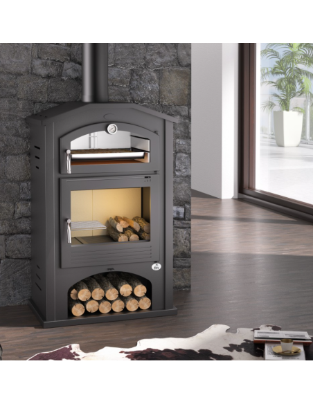 Estufa de Leña con Horno M-106. FM calefacción