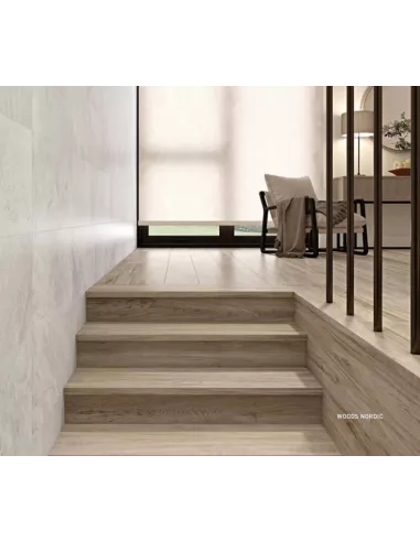 Base para Piscina Woods Nordic Cerámica Mayor 20x120