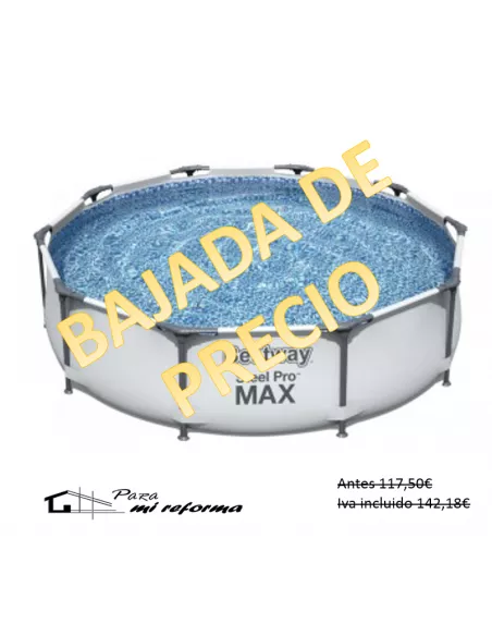 Piscina Tubular Redonda 305x76 BESTWAY Steel Pro MAX 56408