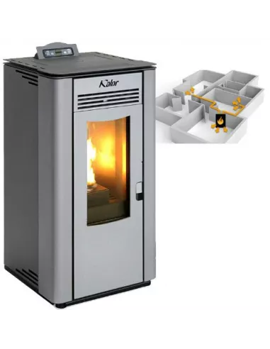 estufa de pellet canalizable