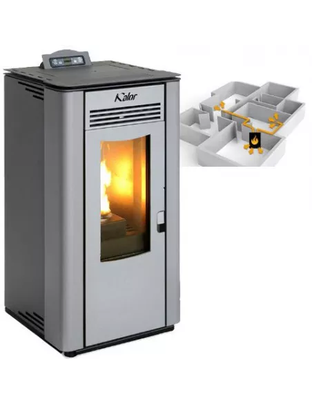 estufa de pellet canalizable