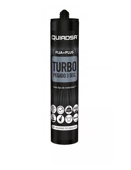 Quiadsa Turbo 3 segundos. Silicona de sellado y pegado