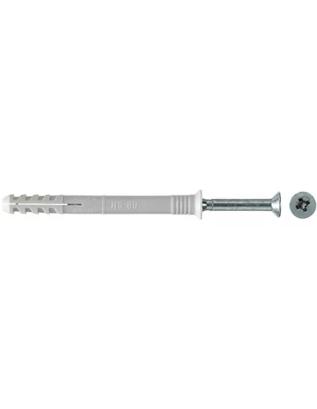 TACO LADRILLO N C/TORNILLO 6X80 Z 20UD