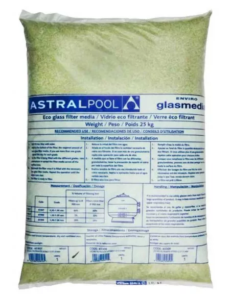 Cristal para depuradora grueso. 25kg. ASTRALPOOL