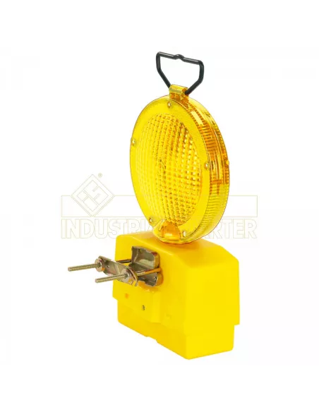 BALIZA SEÑALIZACION OBRA AMARILLA DOBLE