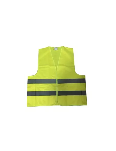 CHALECO AMARILLO CON BANDAS REFLECTANTES