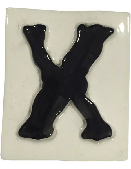 LETRAS Y NUMEROS "X" 8x10 RELIEVE