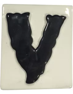 LETRAS Y NUMEROS "V" 8x10 RELIEVE