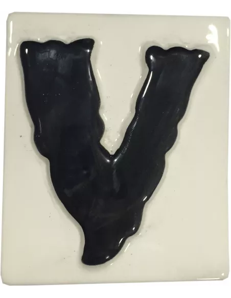 LETRAS Y NUMEROS "V" 8x10 RELIEVE