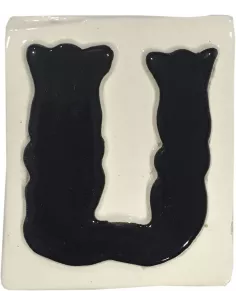LETRAS Y NUMEROS "U" 8x10 RELIEVE