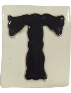 LETRAS Y NUMEROS "T" 8x10 RELIEVE