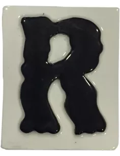 LETRAS Y NUMEROS "R" 8x10 RELIEVE