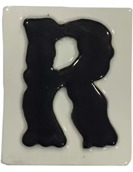 LETRAS Y NUMEROS "R" 8x10 RELIEVE
