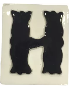 LETRAS Y NUMEROS "H" 8x10 RELIEVE