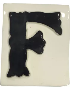 LETRAS Y NUMEROS "F" 8x10 RELIEVE