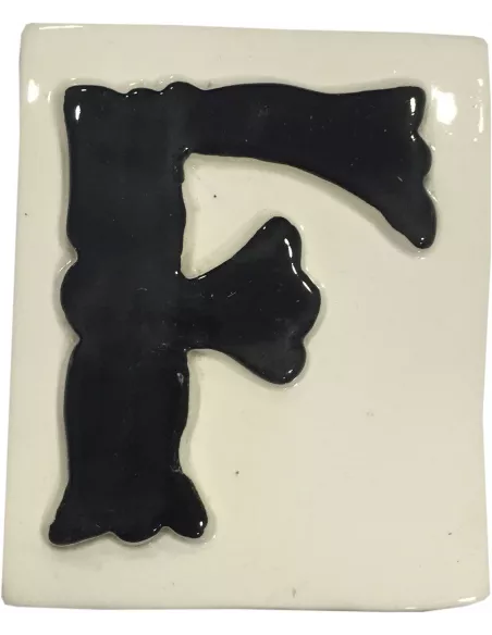 LETRAS Y NUMEROS "F" 8x10 RELIEVE