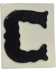 LETRAS Y NUMEROS "C" 8x10 RELIEVE