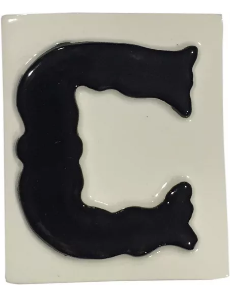 LETRAS Y NUMEROS "C" 8x10 RELIEVE