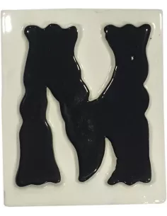 LETRAS Y NUMEROS "M" 8x10 RELIEVE