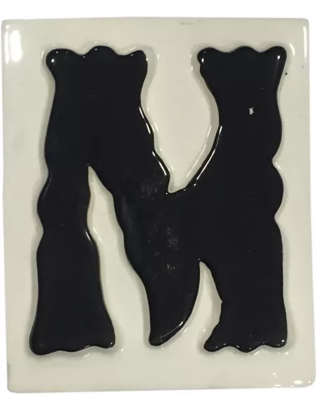 LETRAS Y NUMEROS "M" 8x10 RELIEVE