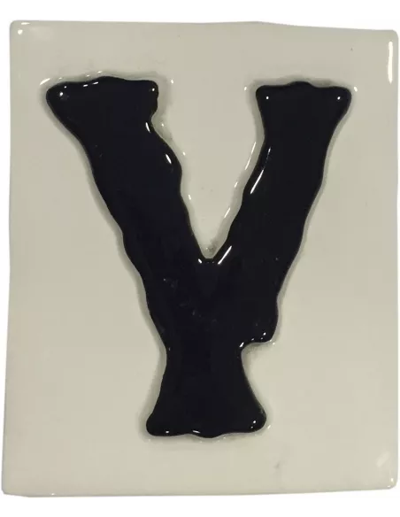 LETRAS Y NUMEROS "Y" 8x10 RELIEVE