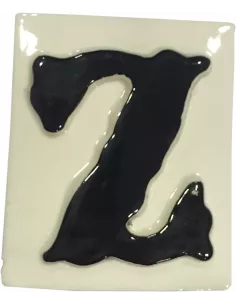 LETRAS Y NUMEROS "Z" 8x10 RELIEVE