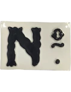 LETRAS Y NUMEROS "Nº" 8x10 RELIEVE